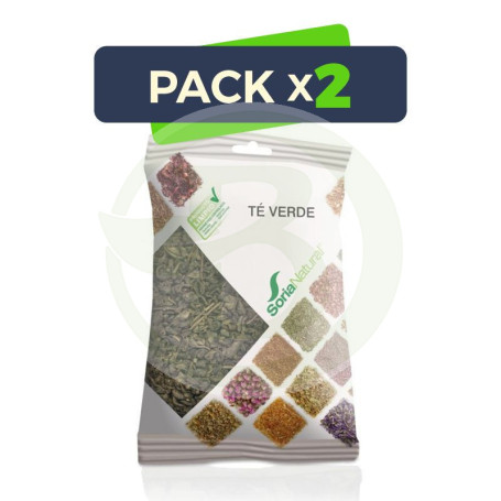 Pack 2x Té Verde Bolsa 70Gr. Soria Natural
