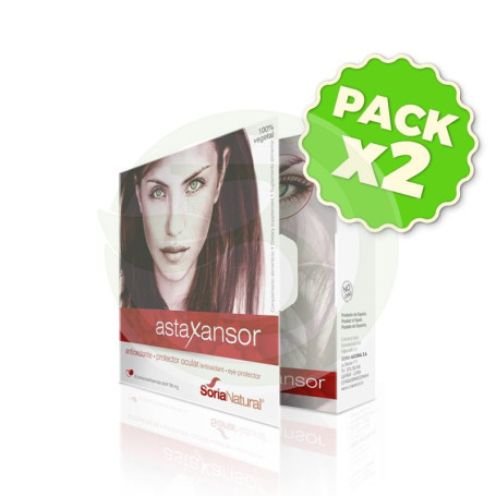 Pack 2x Astaxansor 30 Perlas Soria Natural