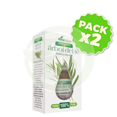 Pack 2x Aceite Esencial De Arbol De Te 15Ml. Soria Natural
