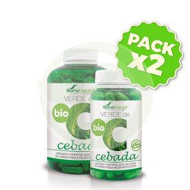 Pack 2x Verde de Cebada BIO 80 Cápsulas Soria Natural