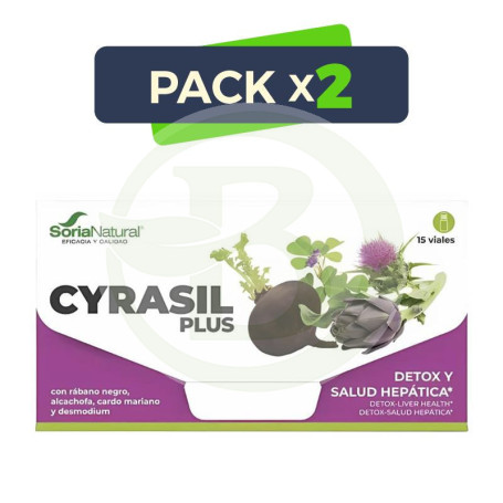 Pack 2x Cyrasil 15 Viales Soria Natural