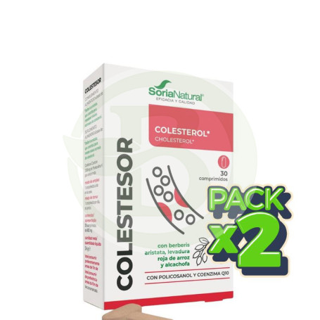 Pack 2x Colestesor 30 Comprimidos Soria Natural