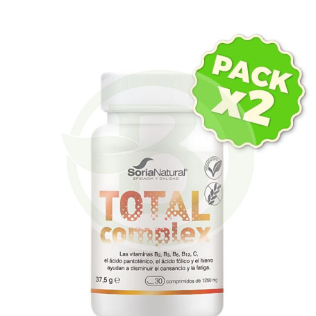 Pack 2x Total Complex 30 Comprimidos Soria Natural