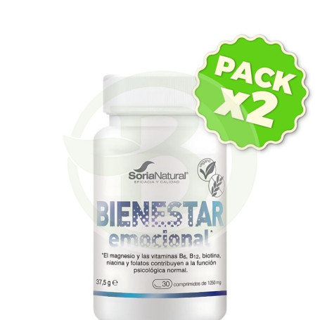 Pack 2x Bienestar Emocional 30 Comprimidos Soria Natural