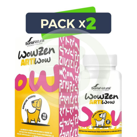 Pack 2x Artiwow Perros 10Kg 60 Comprimidos Soria Natural