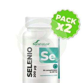 Pack 2x Selenio Liberación Sostenida 90 Comprimidos Soria Natural