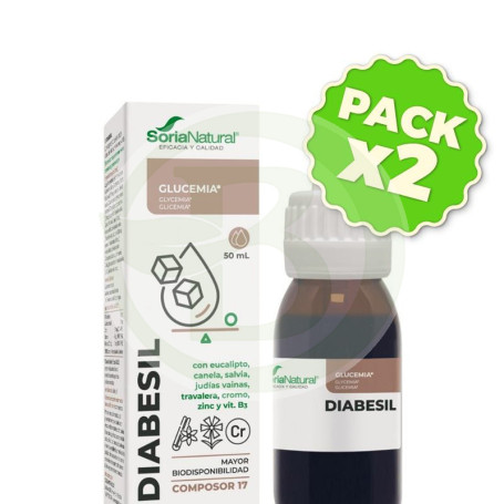 Pack 2x Composor 17 Diabesil 50Ml Soria Natural