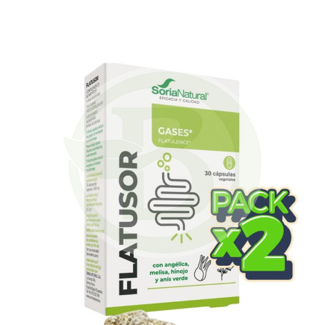 Pack 2x Flatusor 30 Cápsulas Soria Natural