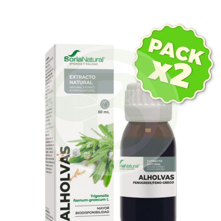 Pack 2x Extracto De Alholvas 50Ml Soria Natural