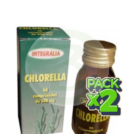 Pack 2x Chlorella 60 comprimidos Integralia