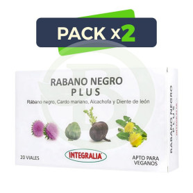 Pack 2x Rábano Negro Plus 20 Viales Integralia