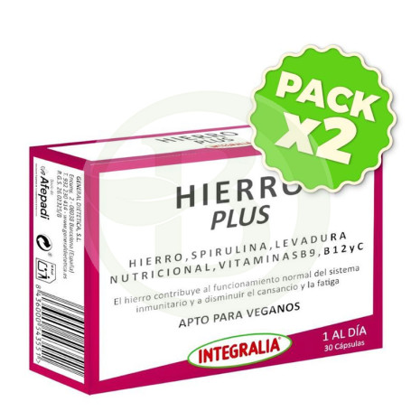Pack 2x Hierro Plus Integralia