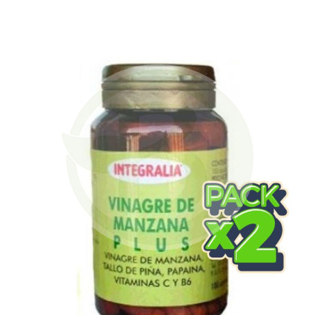 Pack 2x Vinagre de Manzana Plus 100 Cápsulas Integralia