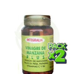 Pack 2x Vinagre de Manzana Plus 100 Cápsulas Integralia
