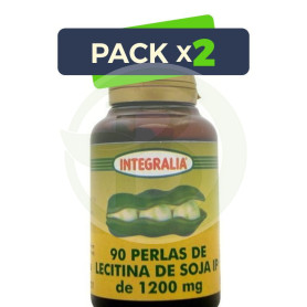 Pack 2x Lecitina De Soja 1200 90 Perlas Integralia