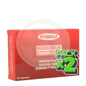 Pack 2x Memorandum Fosfatidilserina 45 Cápsulas Integralia