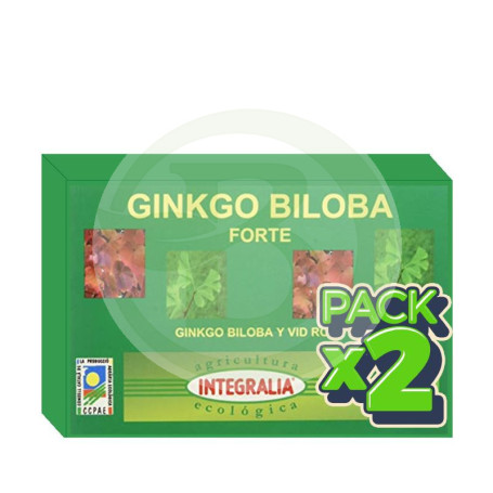 Pack 2x Ginkgo Biloba Forte Eco 60 Cápsulas Integralia