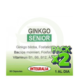 Pack 2x Ginkgo Senior 30 Cápsulas Integralia