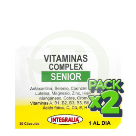 Pack 2x Vitaminas Complex Senior 30 Cápsulas Integralia