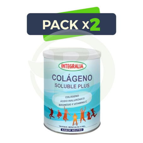 Pack 2x Colageno Soluble Plus Sabor Neutro Integralia
