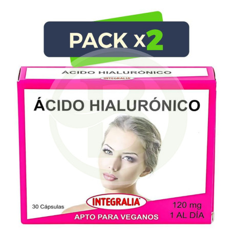Pack 2x Ácido Hialurónico 30 Cápsulas Integralia