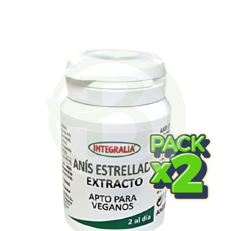 Pack 2x Extracto De Anis Estrellado 60 Cápsulas Integralia
