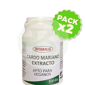 Pack 2x Extracto De Cardo Mariano 60 Cápsulas Integralia