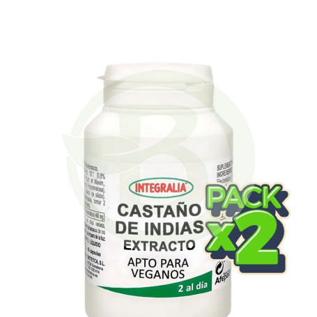 Pack 2x Extracto De Castaño De Indias 60 Cápsulas Integralia