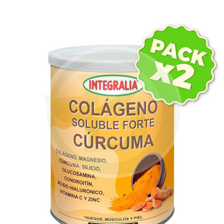 Pack 2x Colágeno Soluble Forte Cúrcuma 300G Integralia