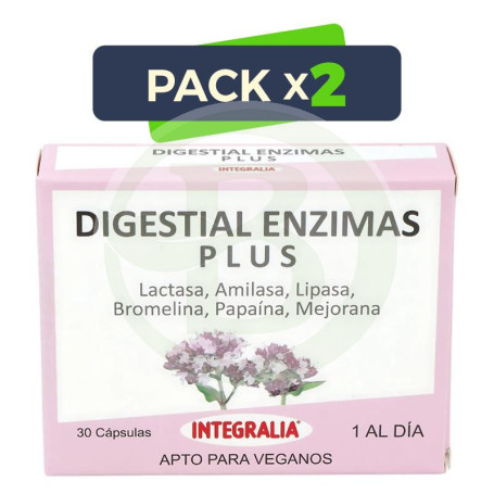 Pack 2x Digestial Enzimas Plus 30 Cápsulas Integralia