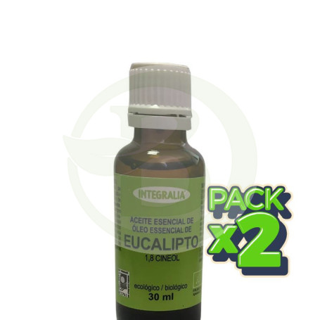 Pack 2x Aceite Esencial De Eucalipto Eco 30Ml Integralia