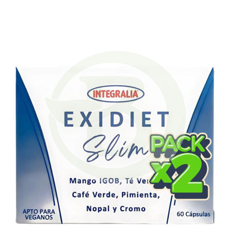 Pack 2x Exidiet Slim 60 Cápsulas Integralia