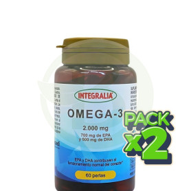 Pack 2x Omega 3 60 Perlas Integralia