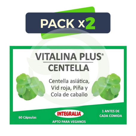 Pack 2x Vitalina Plus Centella 60 Cápsulas Integralia