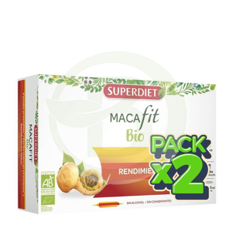Pack 2x Macafit Bio 20 Ampollas Superdiet