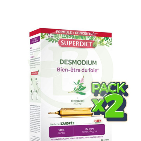 Pack 2x Desmodium 20 Ampollas Superdiet