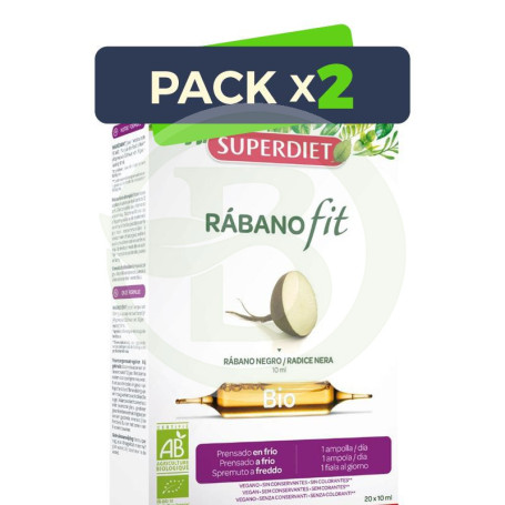 Pack 2x Rábanofit Bio 20 Ampollas Superdiet