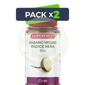 Pack 2x Rábano Negro Bio 80 Comprimidos Superdiet