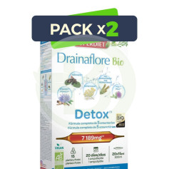 Pack 2x Drainaflore Bio 20 Ampollas Superdiet