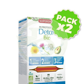 Pack 2x Protocolo Detox Bio 3 Fases X 10 Ampollas Superdiet
