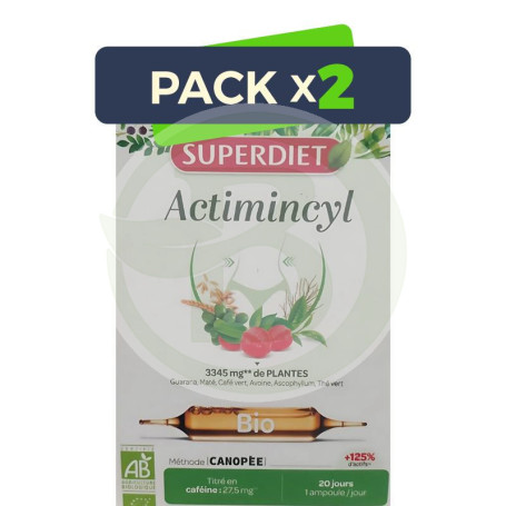 Pack 2x Actimincyl Bio Formula + Concentrada 20 Ampollas Superdiet