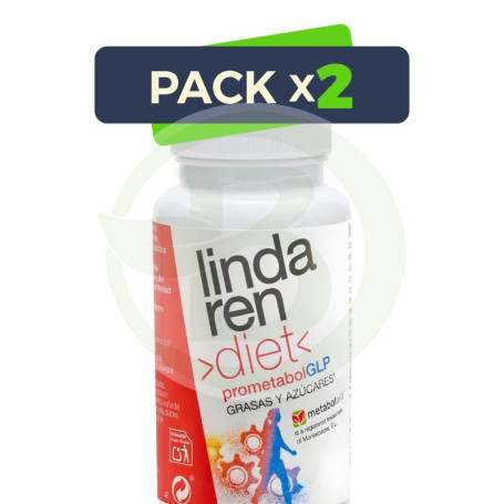 Pack 2x Prometabol Glp 60 Cápsulas Lindaren Diet