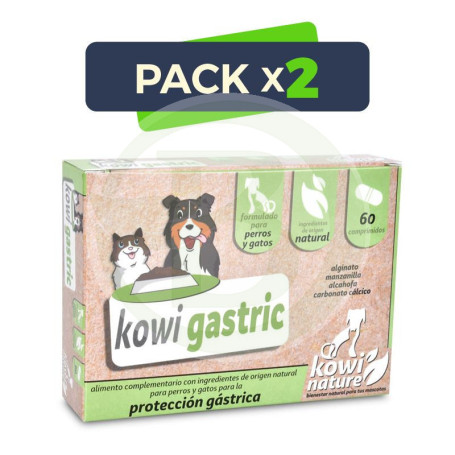 Pack 2x Kowi Gastric, 60 Comprimidos Kowi Nature