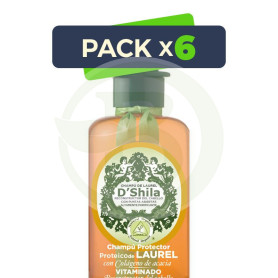 Pack 6x Champú Proteico De Laurel 300Ml. Shila