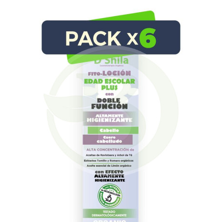 Pack 6x Fito-Loción Doble Función Edad Escolar 125Ml. Shila