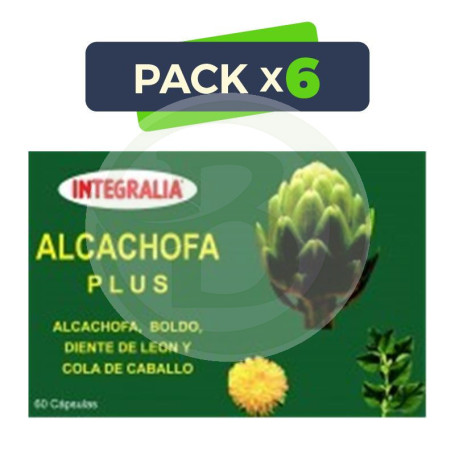Pack 6x Alcachofa Plus 60 Capsulas Integralia