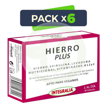 Pack 6x Hierro Plus Integralia