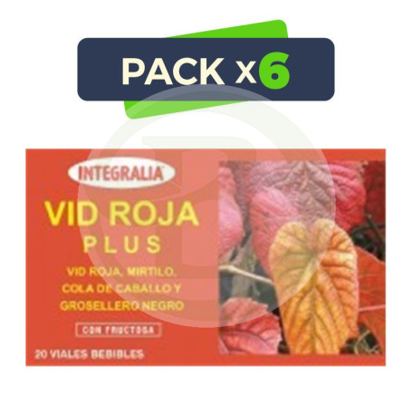 Pack 6x Vid Roja Plus Viales Integralia