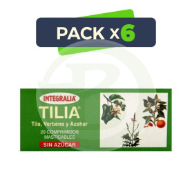 Pack 6x Tilia Comprimidos Masticables Integralia