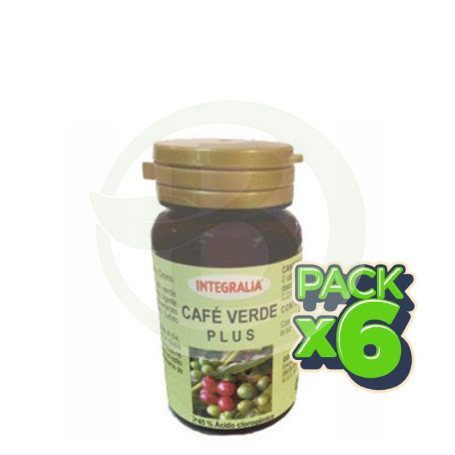 Pack 6x Café Verde Plus 60 Cápsulas Integralia